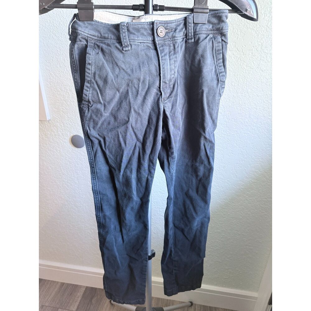 Abercrombie Kids Navy Blue Cotton Chino Pants School Uniform Preppy Size 11/12